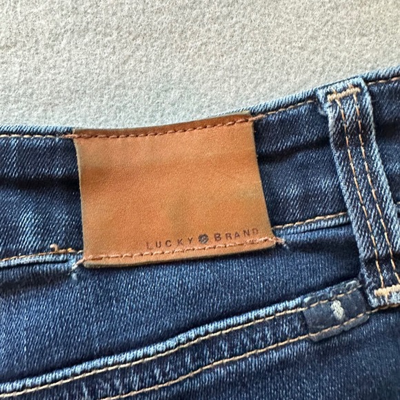Lucky Brand Jeans Womens 29 Dark Blue Skinny Mid Rise Stretch Denim Classic - Picture 4 of 16